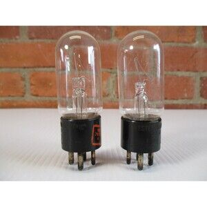 Western Electric 121A Ballast Vacuum Tubes Engraved Base Vintage Pair Tested USA